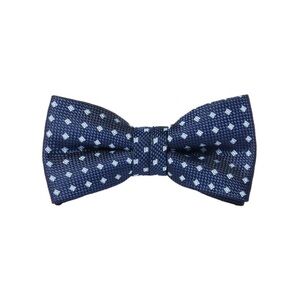 Zara Dark Blue Geometric Bow Tie